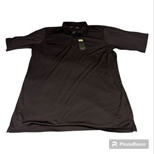 Antigua NWT XLT Men's black top shirt golf shirt men's work polo style top